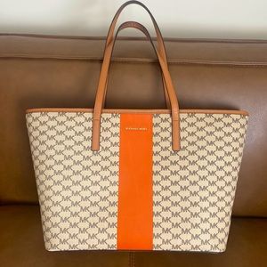 Michael Kors Logo Stripe Large Tote